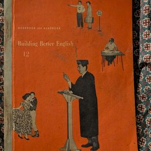 Tailor Vintage Orange English Workbook Wall Art